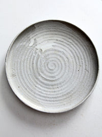 vintage studio pottery plate