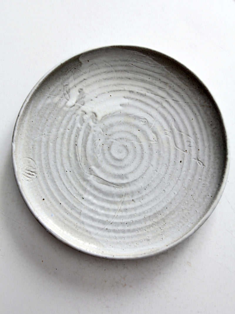 vintage studio pottery plate