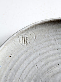 vintage studio pottery plate