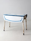 vintage 1930s drop leaf enamel top kitchen table