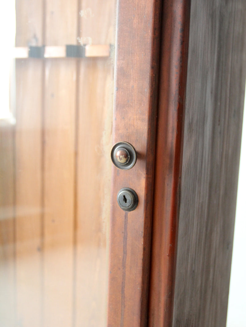 vintage pine gun cabinet