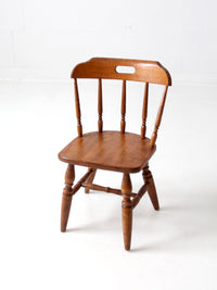 mid-century children's Early American style wood chair