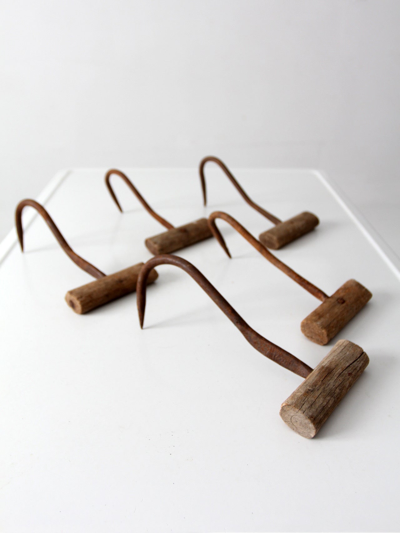 antique hand-forged ice picks | set of 5
