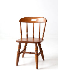 mid-century children's Early American style wood chair