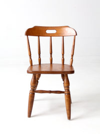 mid-century children's Early American style wood chair