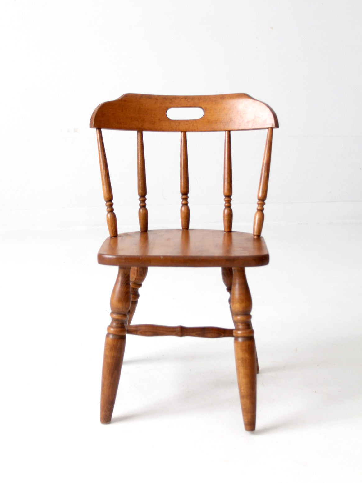 mid-century children's Early American style wood chair