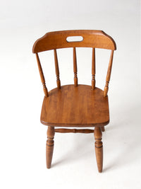 mid-century children's Early American style wood chair