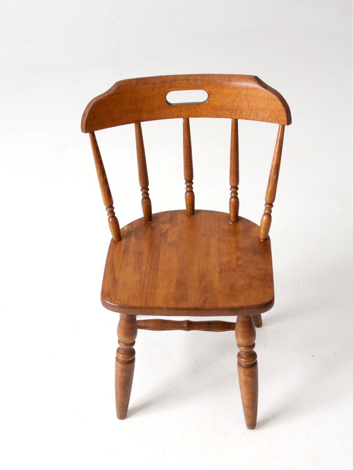 mid-century children's Early American style wood chair