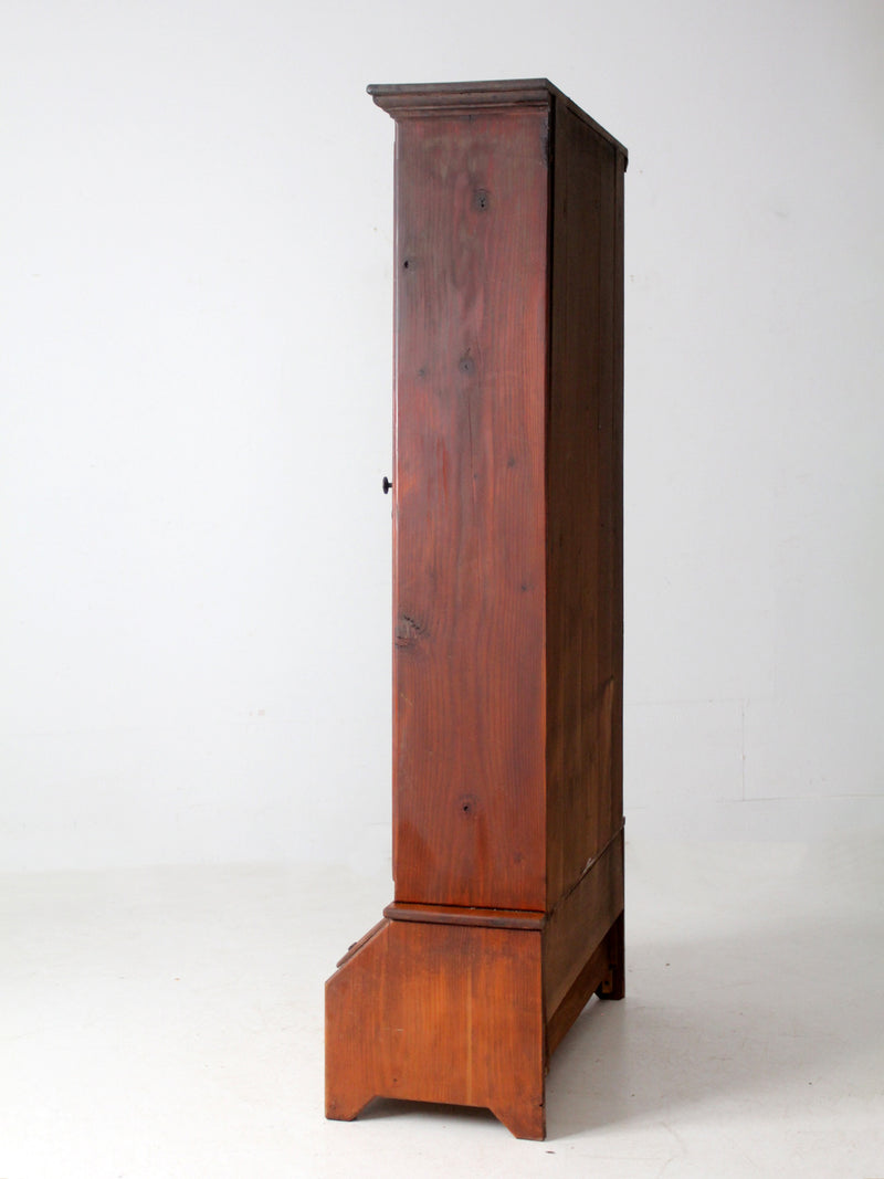 vintage pine gun cabinet