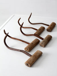 antique hand-forged ice picks | set of 5