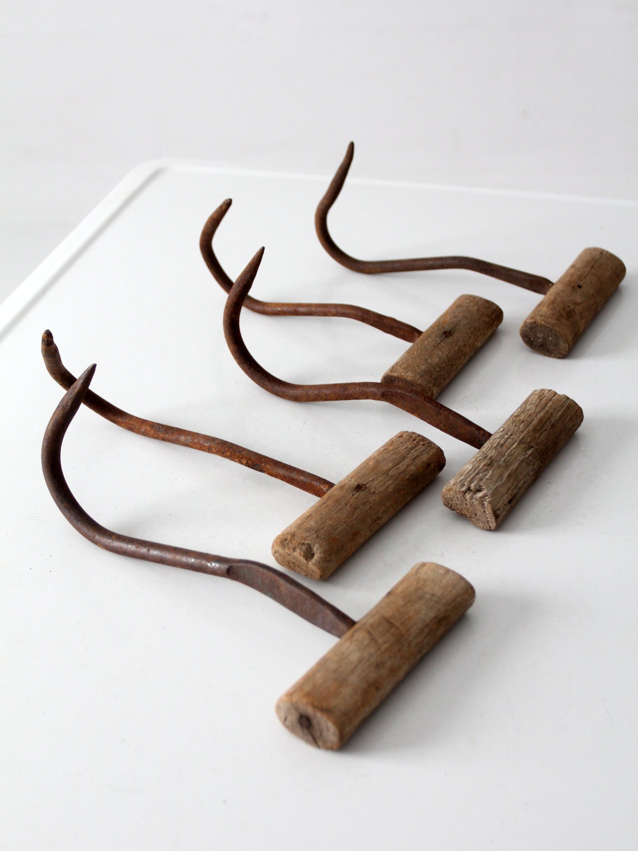 antique hand-forged ice picks | set of 5
