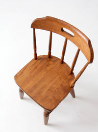 mid-century children's Early American style wood chair