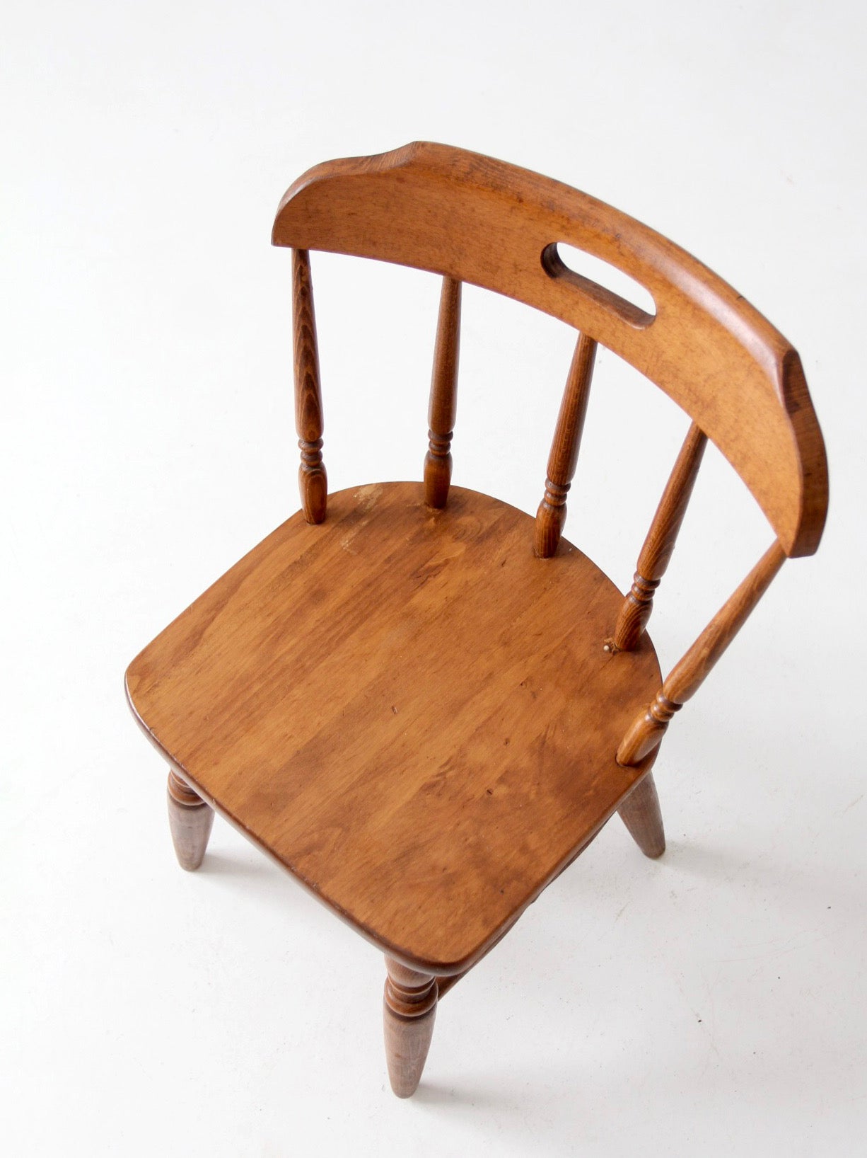 mid-century children's Early American style wood chair