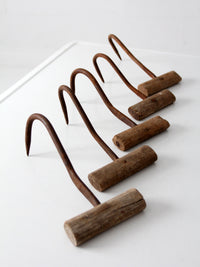 antique hand-forged ice picks | set of 5
