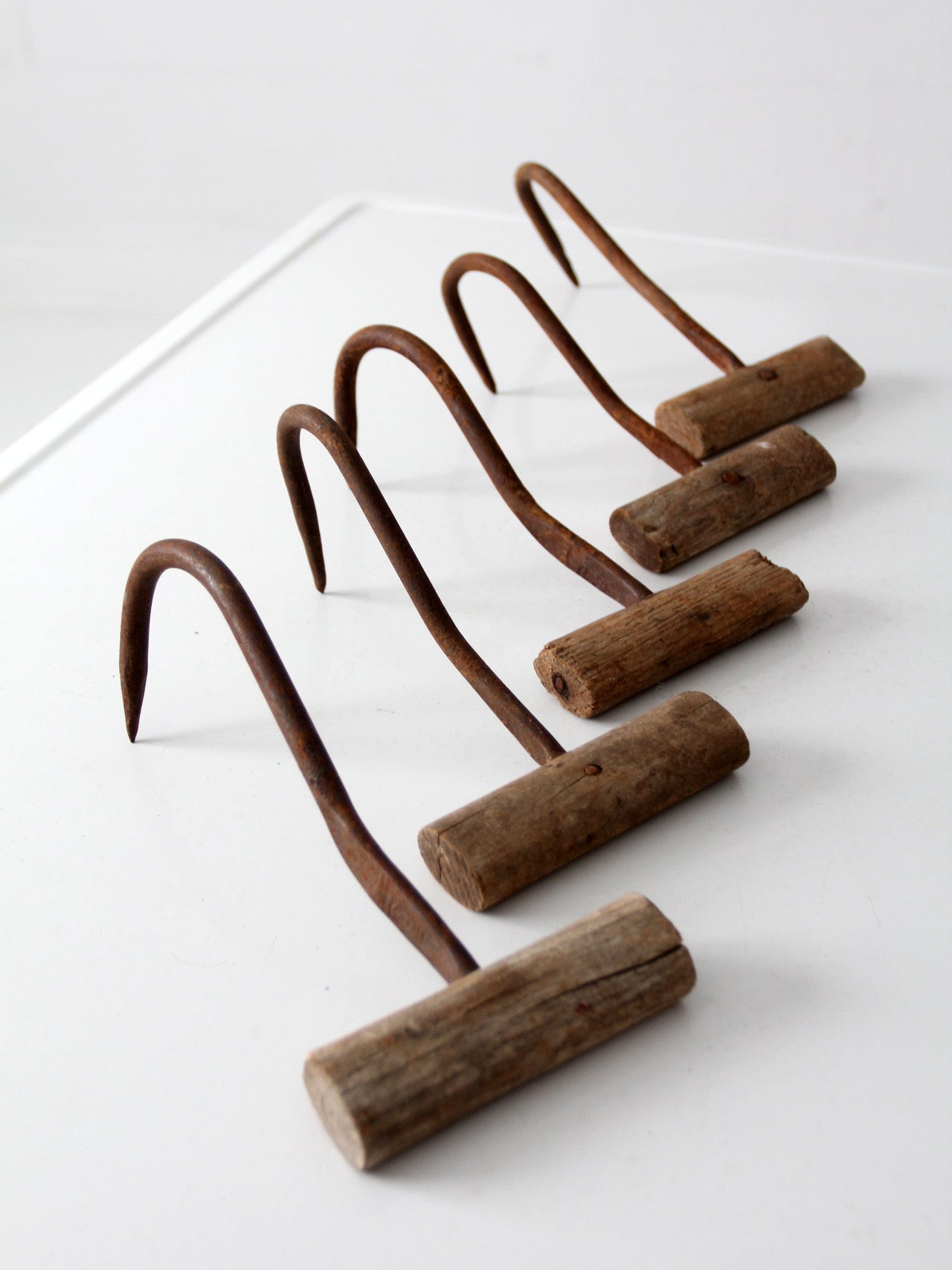antique hand-forged ice picks | set of 5