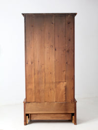 vintage pine gun cabinet