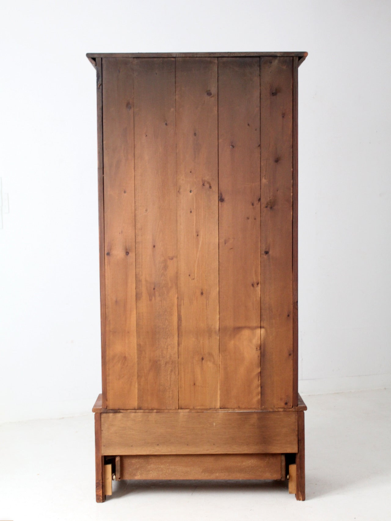 vintage pine gun cabinet