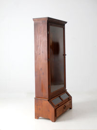 vintage pine gun cabinet