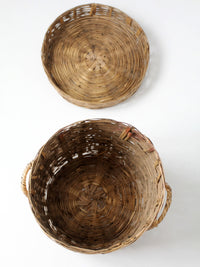 vintage lidded storage basket