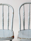 vintage kids spindle back chairs pair