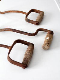 antique ice handling hooks set of 3