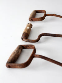 antique ice handling hooks set of 3