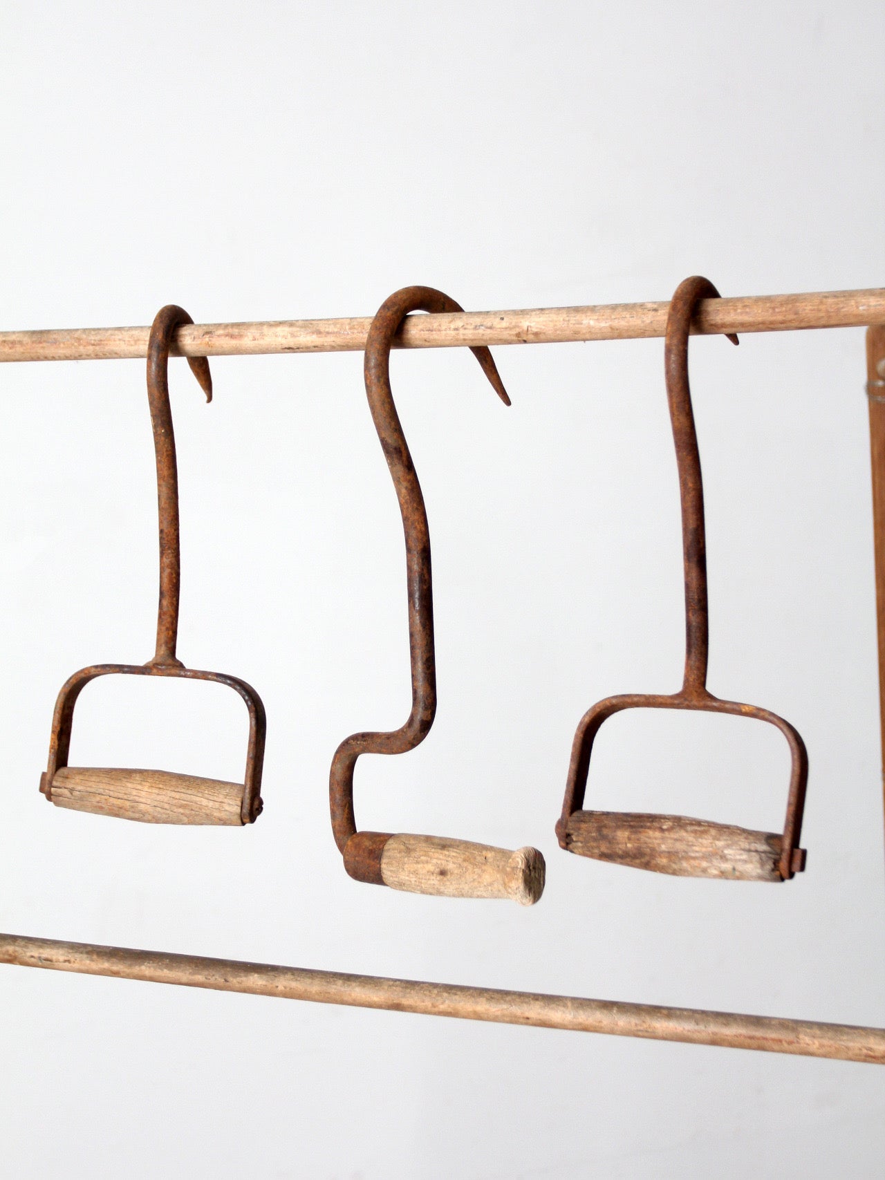 antique ice handling hooks set of 3