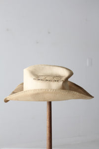 vintage Rockmount distressed straw cowboy hat