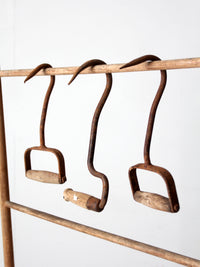 antique ice handling hooks set of 3