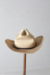 vintage Rockmount distressed straw cowboy hat