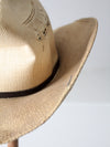 vintage Rockmount distressed straw cowboy hat