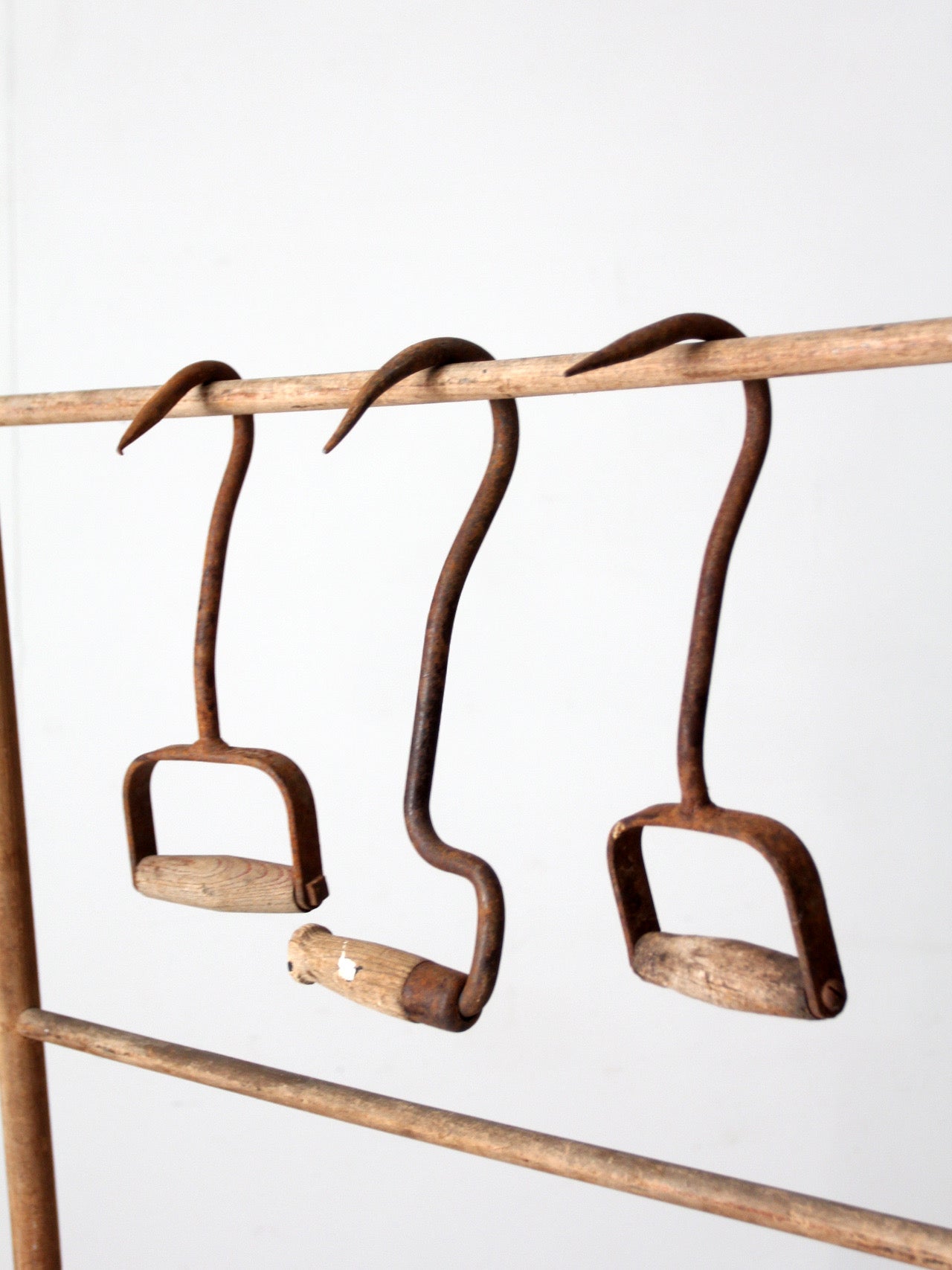antique ice handling hooks set of 3