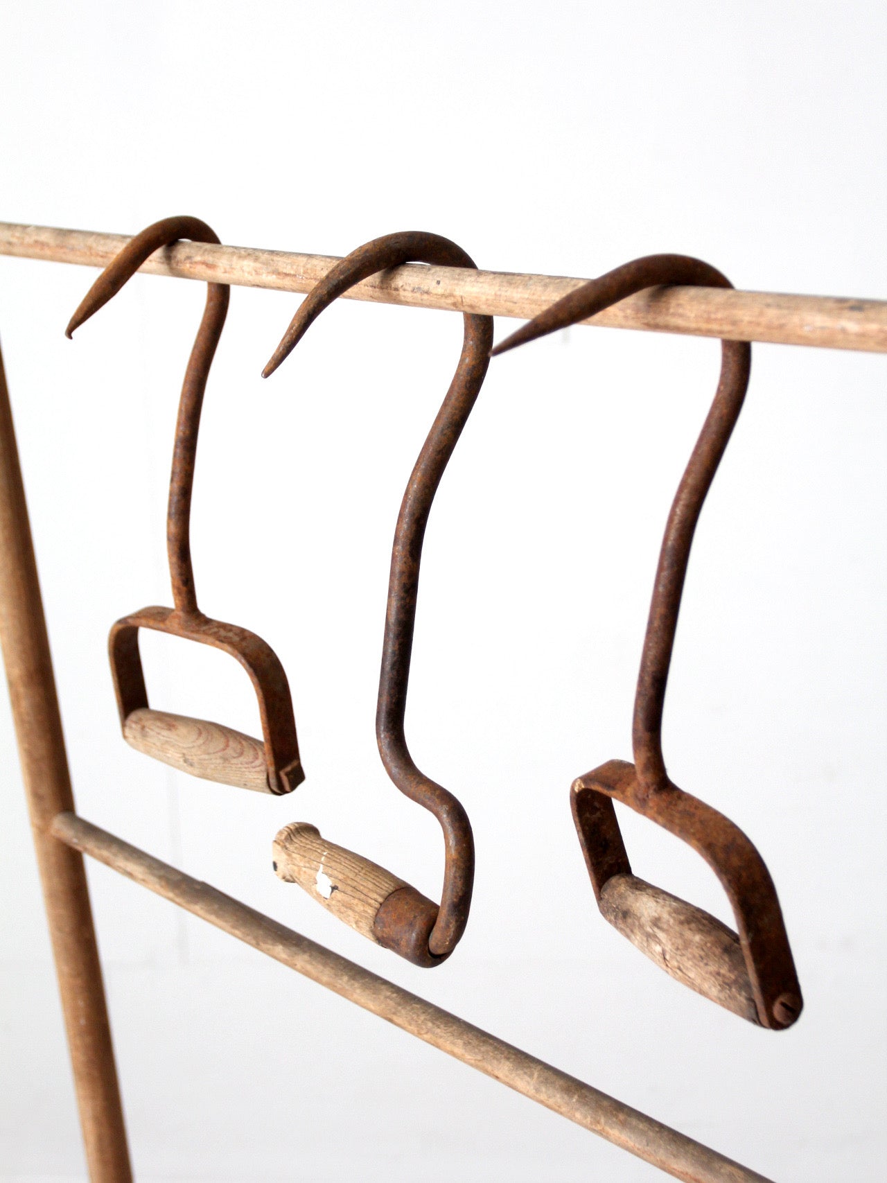 antique ice handling hooks set of 3
