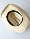vintage Rockmount distressed straw cowboy hat