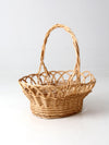 vintage large wicker basket