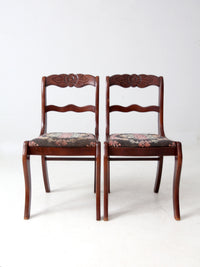 vintage Tell City Colonial Revival chairs pair