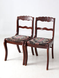vintage Tell City Colonial Revival chairs pair