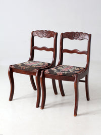 vintage Tell City Colonial Revival chairs pair