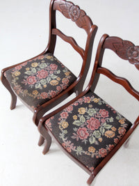 vintage Tell City Colonial Revival chairs pair