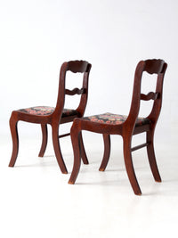 vintage Tell City Colonial Revival chairs pair