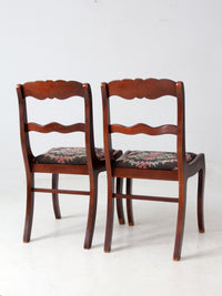 vintage Tell City Colonial Revival chairs pair