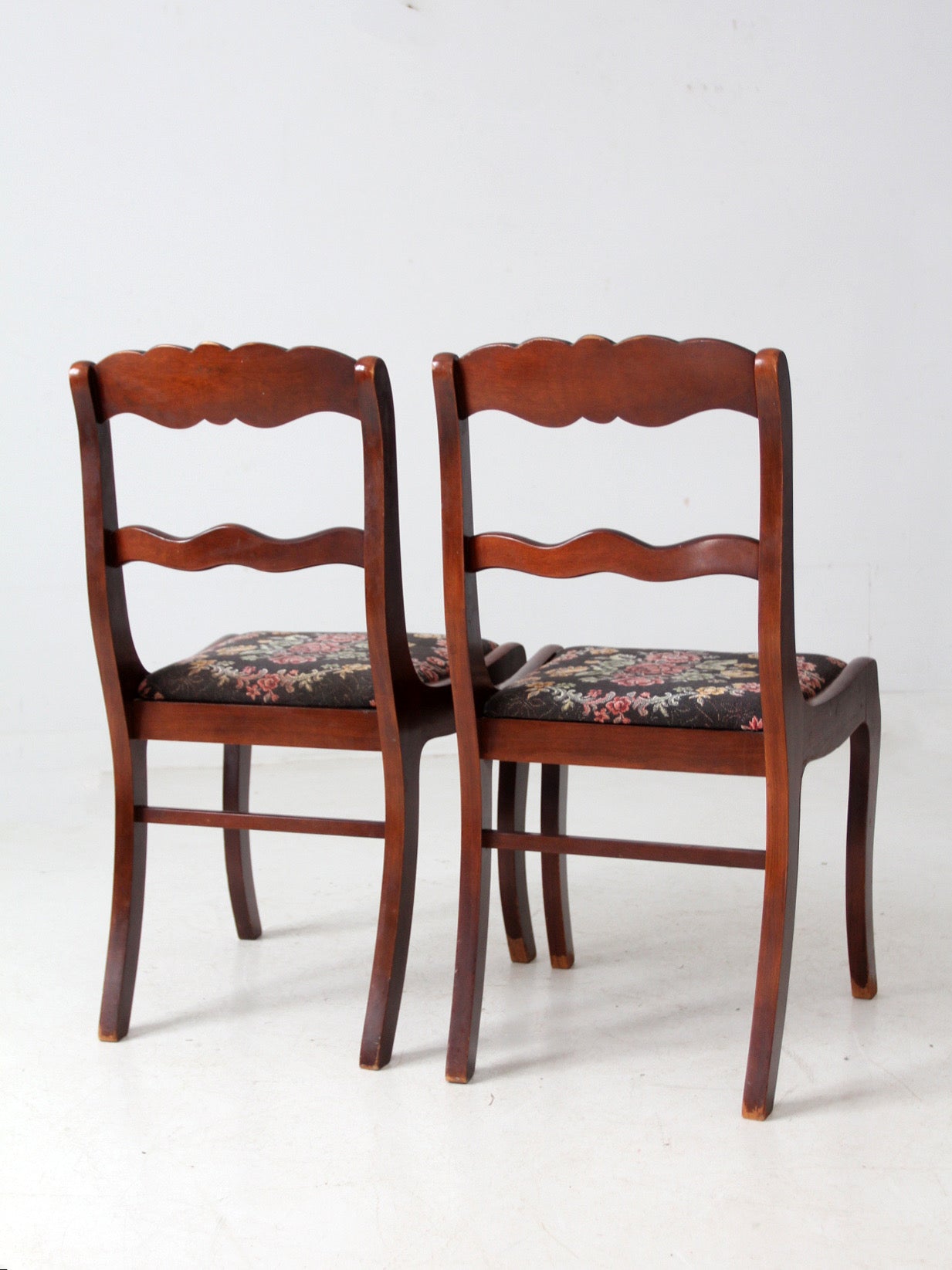vintage Tell City Colonial Revival chairs pair