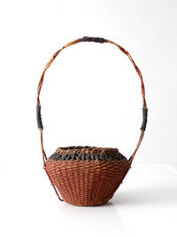 antique Southeast Asian folk art basket