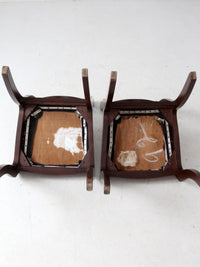 vintage Tell City Colonial Revival chairs pair
