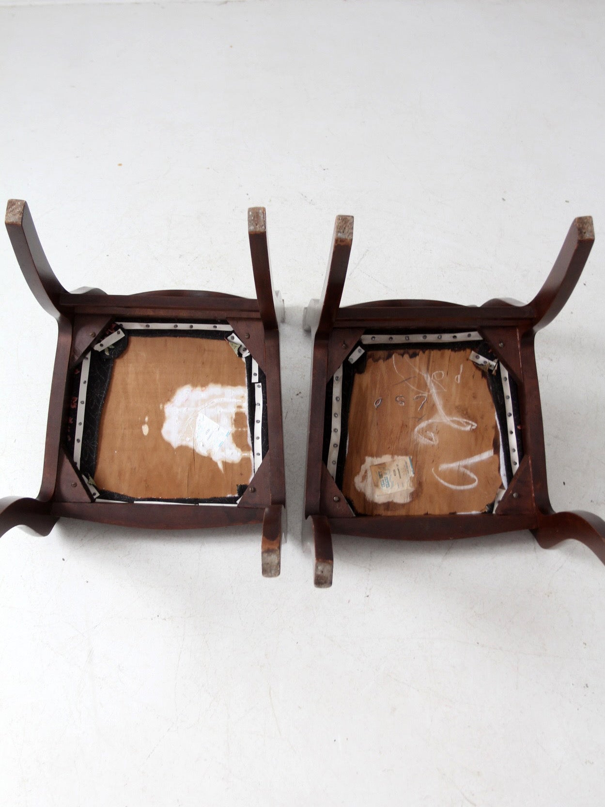 vintage Tell City Colonial Revival chairs pair