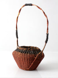 antique Southeast Asian folk art basket