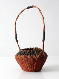 antique Southeast Asian folk art basket