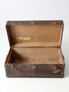 antique industrial metal trunk locker
