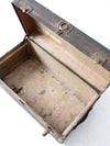 antique industrial metal trunk locker