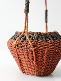 antique Southeast Asian folk art basket